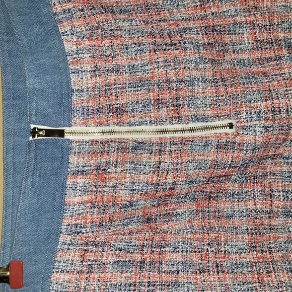 House of Harlow 1960 Red and White Mini Pencil Skirt - Picture 4 of 5